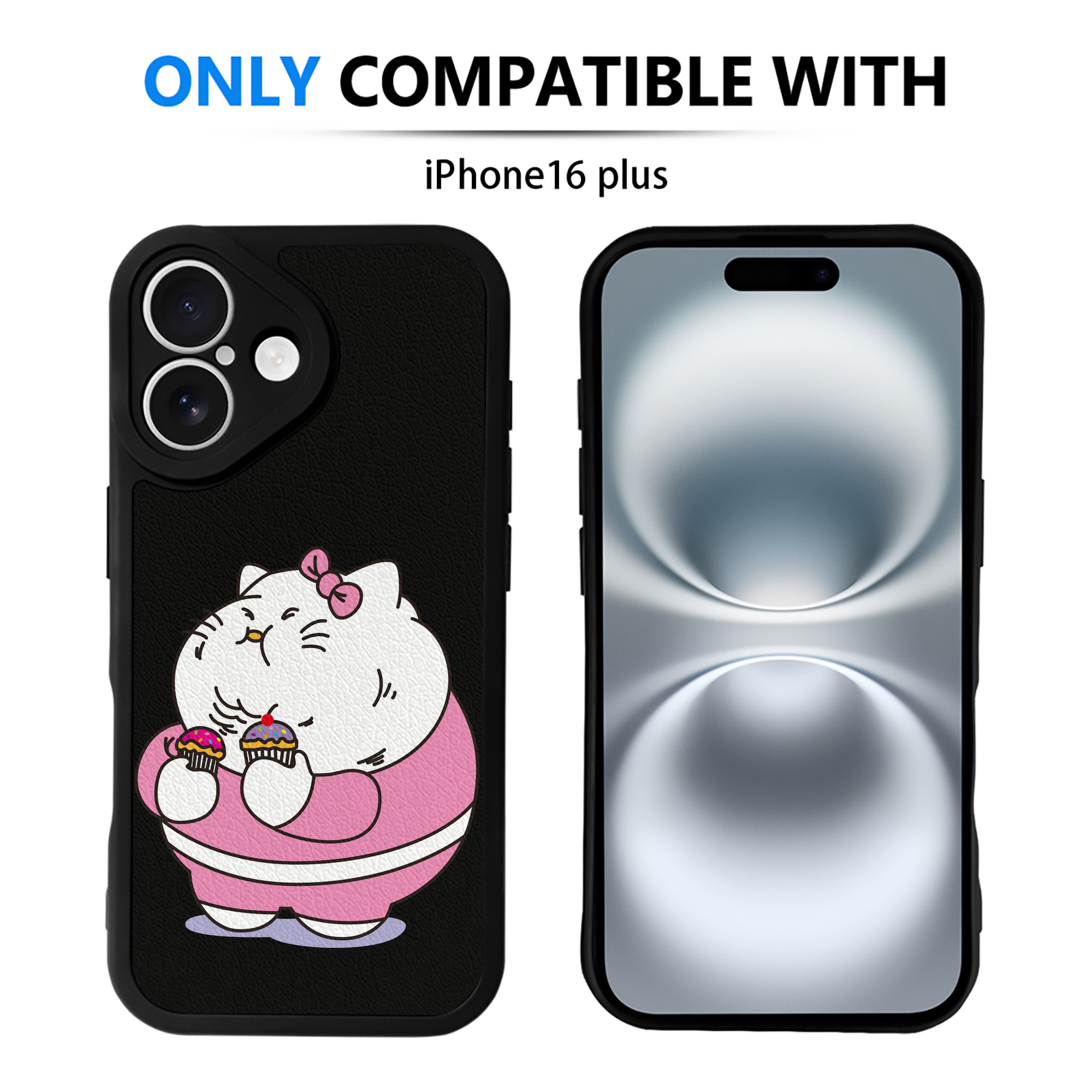 （画像用） Hello Kitty ハローキティ 【iPhone 16シリーズ対応】シリコンスマホケース（レザー調） 材質：シリコン